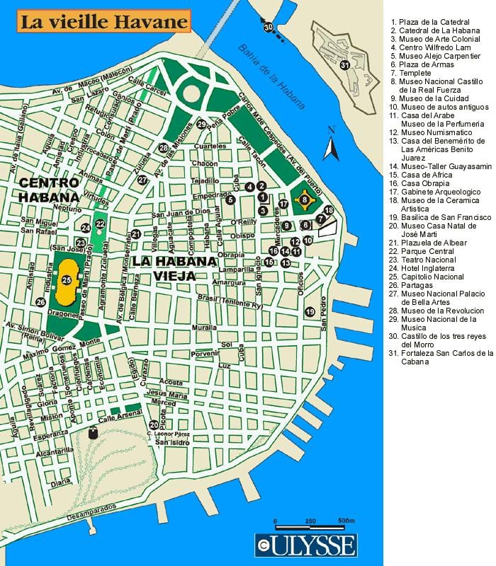 mapa Havani luku mapu
