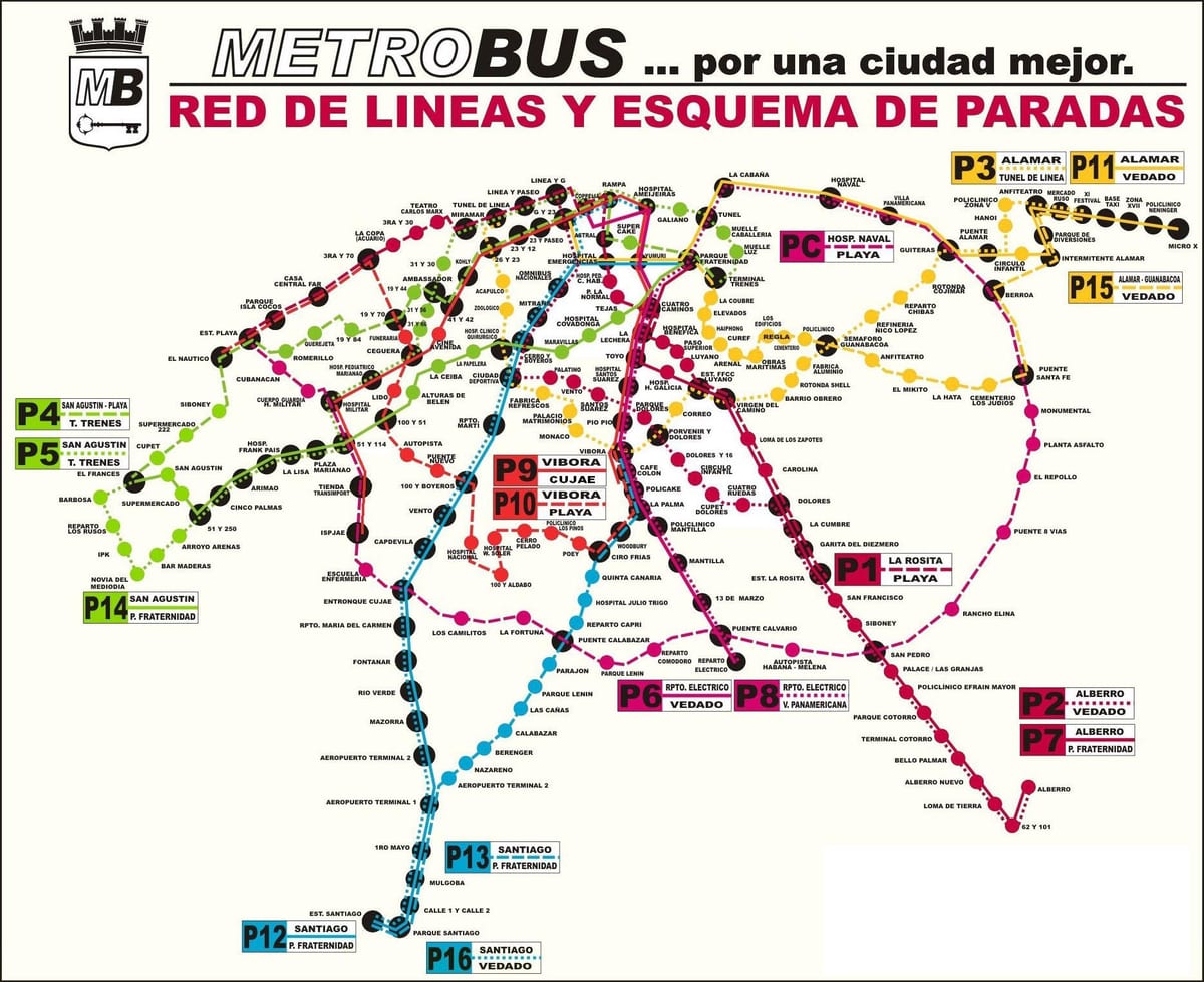 mapa viazul autobuskoj stanici Havani